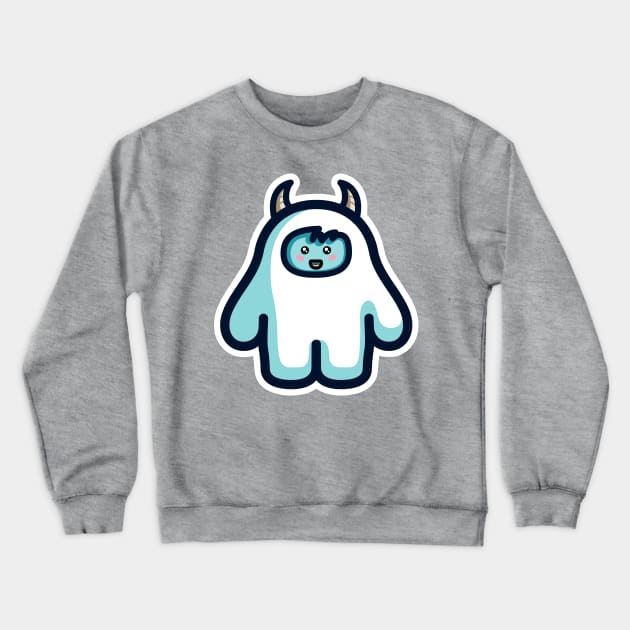 Kawaii Cute Abominable Snowman Yeti Crewneck Sweatshirt by freeves